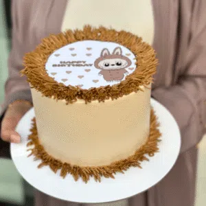 labubu brown cake