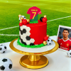 Ronaldo jersey football cake
