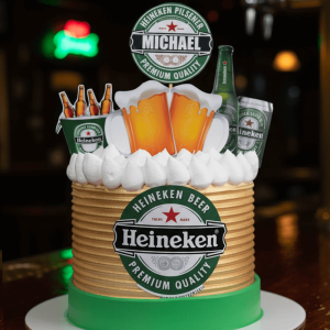beer theme cake