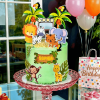forest animals theme cake