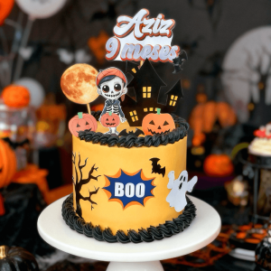 halloween boo cake