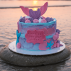 mermaid theme cake