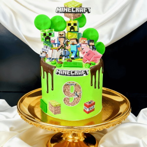 minecraft kids cake