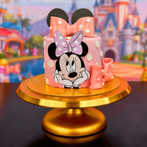 mini mouse bow cake
