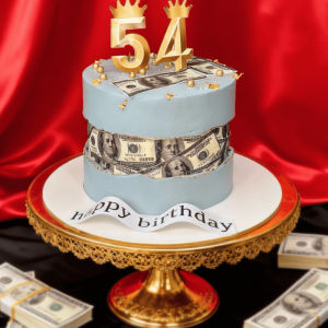 money celebration cake
