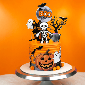 pumpkin halloween cake