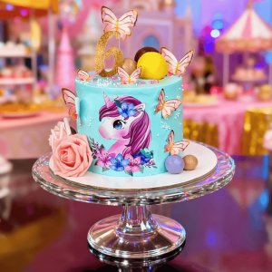 unicorn butterfly cake