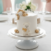 white teddy panda cake