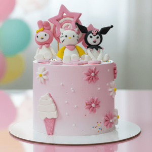 cinnamoroll kuromi cake