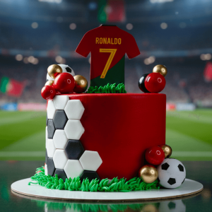 football Ronaldo cr7 cake