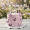 pearls butterfly cake