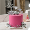 pearls disco ball stars cake