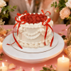 raspberry red ribbon cake