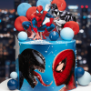spiderman fight cake