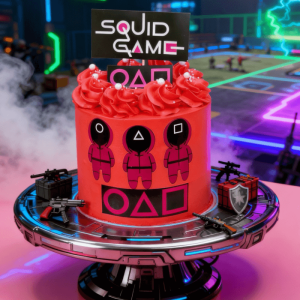 squid game red cake