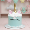 unicorn blue cake