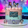 Kpop demon stars cake