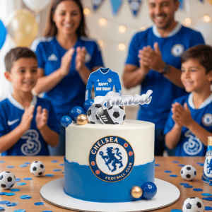 club football Chelsea cake