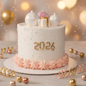 new year gift cake