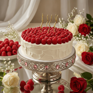 raspberry signature cake