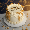 vintage new year cake