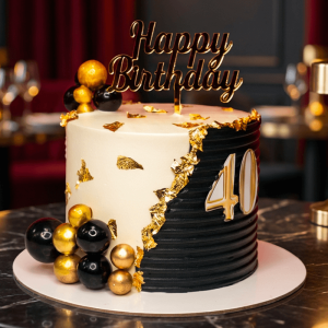 white black adult cake