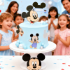 blue Mickey Mouse cake