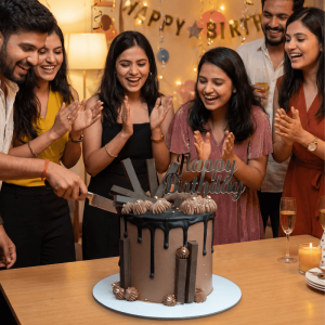 kitkat chocolate birthday cake