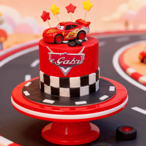 mcqueen die cast car cake