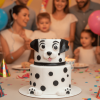 puppy theme cake