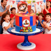 super mario theme cake