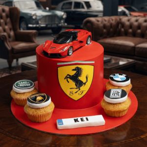 Ferrari car cake