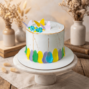 best wishes butterfly cake