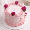 vintage rose pink cake