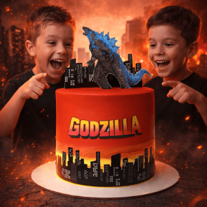 Godzilla kids cake