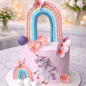 elegant unicorn cake