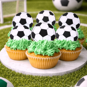 football cupcakes