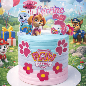paw patrol theme cake