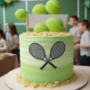 tennis theme cake