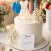 anniversary couple cake