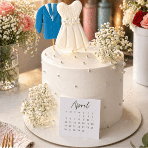 anniversary couple cake