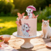 butterfly cat cake