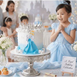 cinderella crown cake