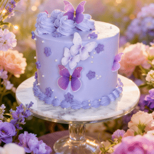 creamy butterfly cake