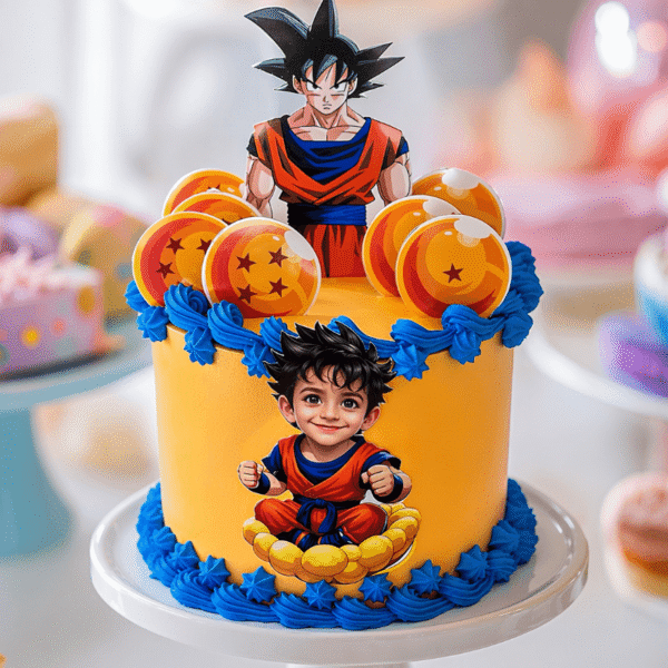 Dragon Ball Z Theme Cake – Anime Birthday Cake