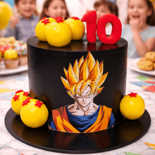 Goku Anime Cake – Dragon Ball Theme Birthday Cake