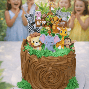jungle safari paradise cake