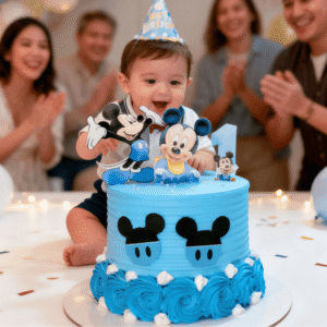 kids mickey mouse cake