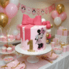 pinky mickey mouse cake