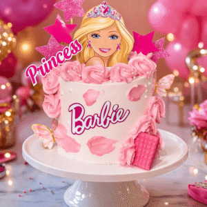 princess barbie rose cake